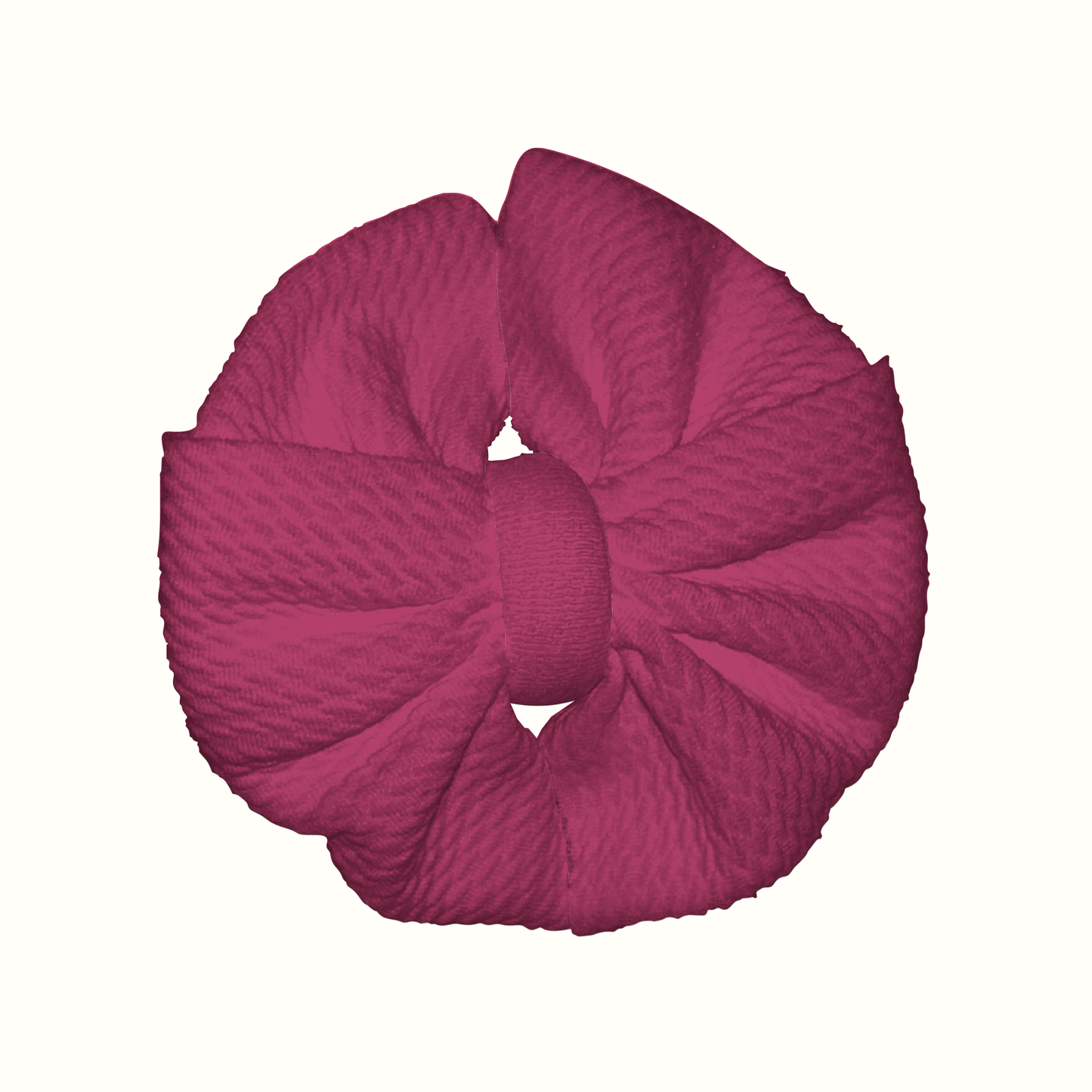 Royal Plum Messy Clip Bow