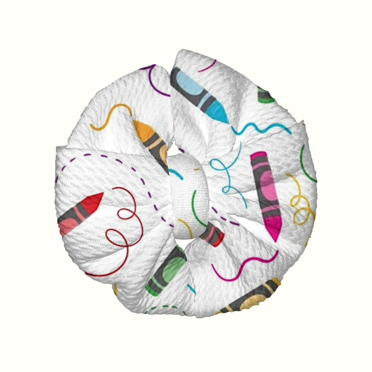 Color Me Happy Messy Clip Bow