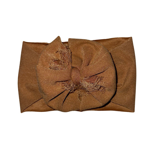 Distressed Mocha Messy Headwrap