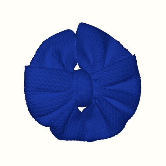 Light It Up Blue Messy Clip Bow