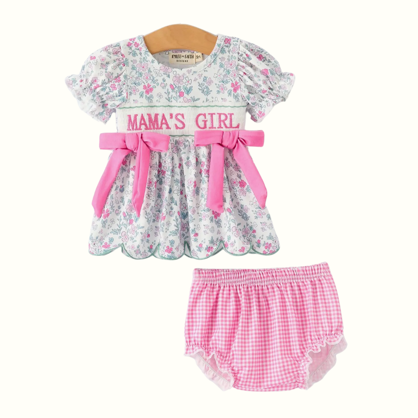 Mama’s Girl Smocked Dress Set