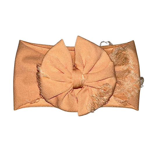 Distressed Apricot Messy Headwrap