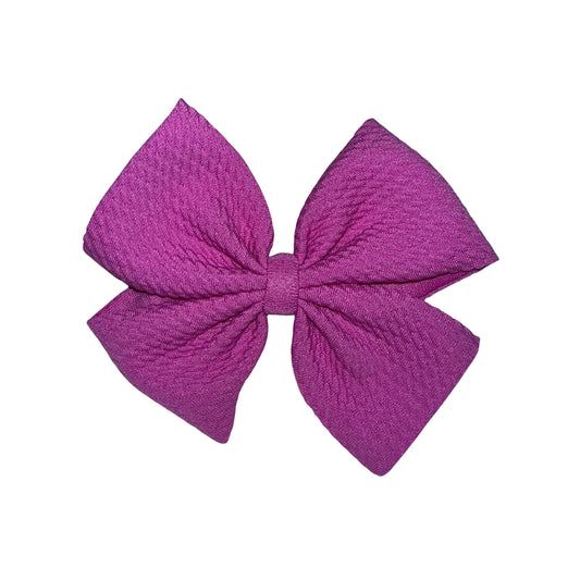 Perfect Purple Pinwheel Clip Bow