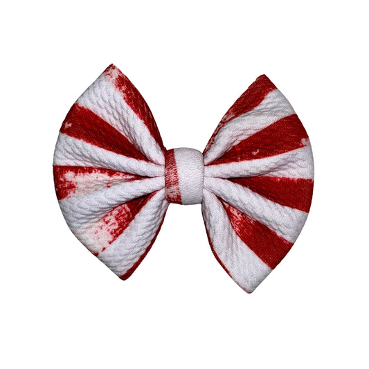 Stripes Clip Bow