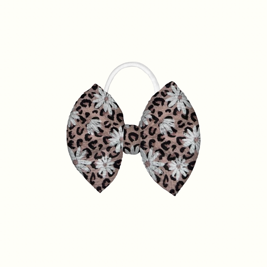 Little Miss Leopard Mini Nylon Headband