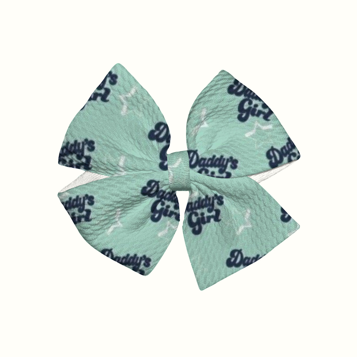 Daddy’s Girl Pinwheel Clip Bow