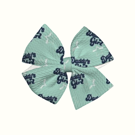 Daddy’s Girl Pinwheel Clip Bow