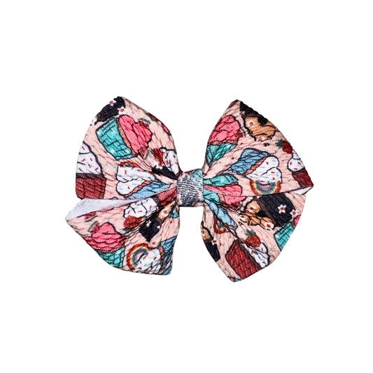 Cute As A Cupcake Pinwheel Clip Bow