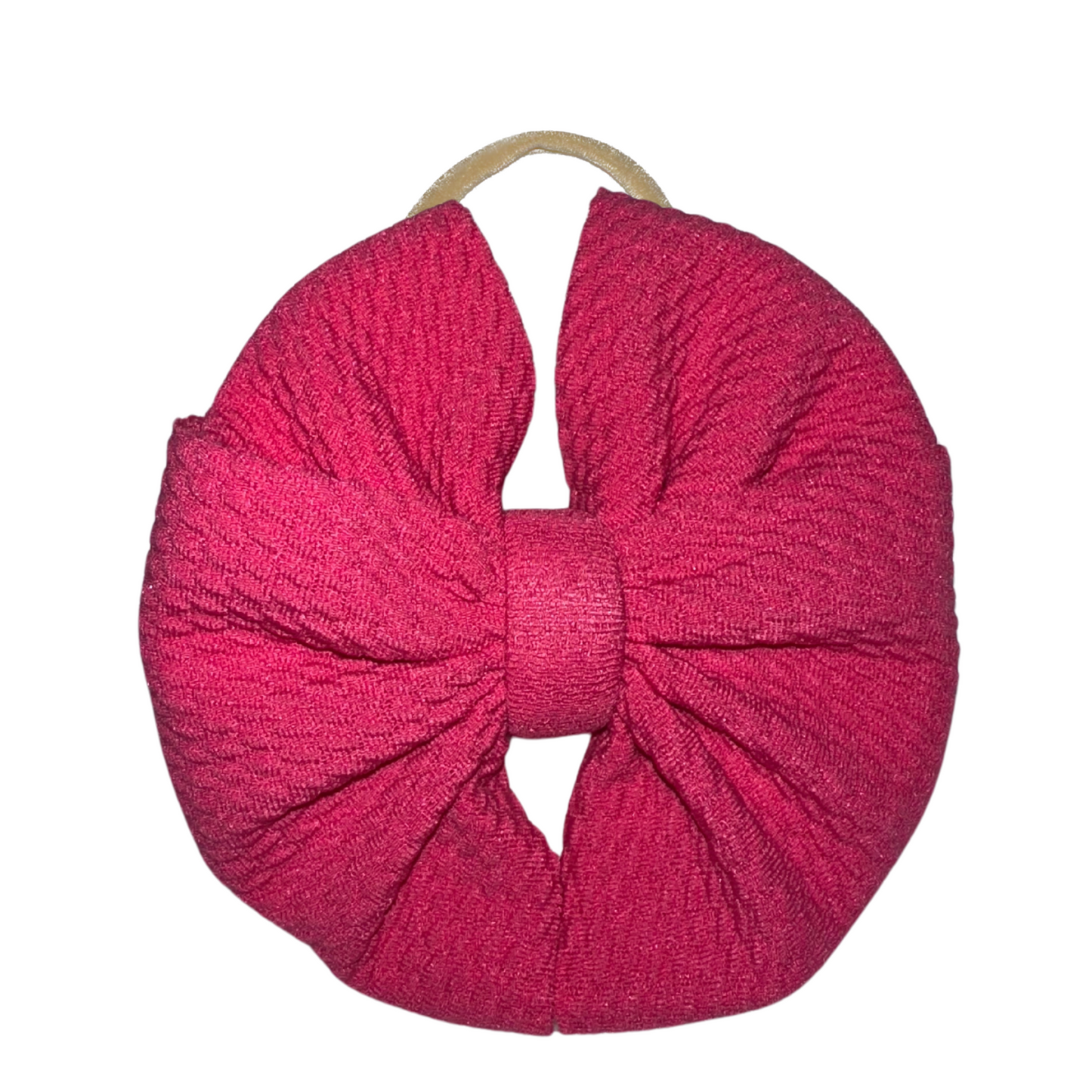 Pink Ruby Messy Nylon Headband