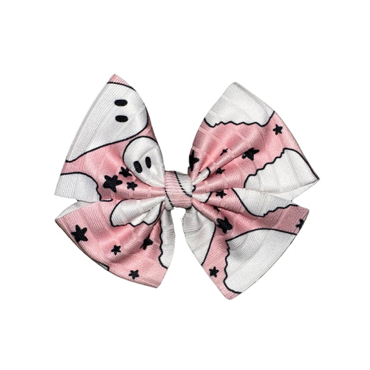 Spooky Girl Pinwheel Clip Bow