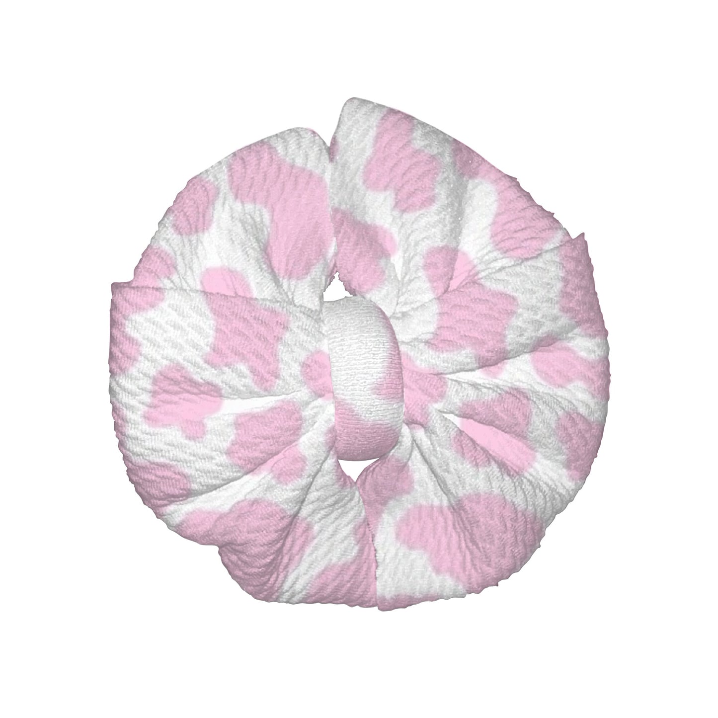 Strawberry Milk Messy Clip Bow