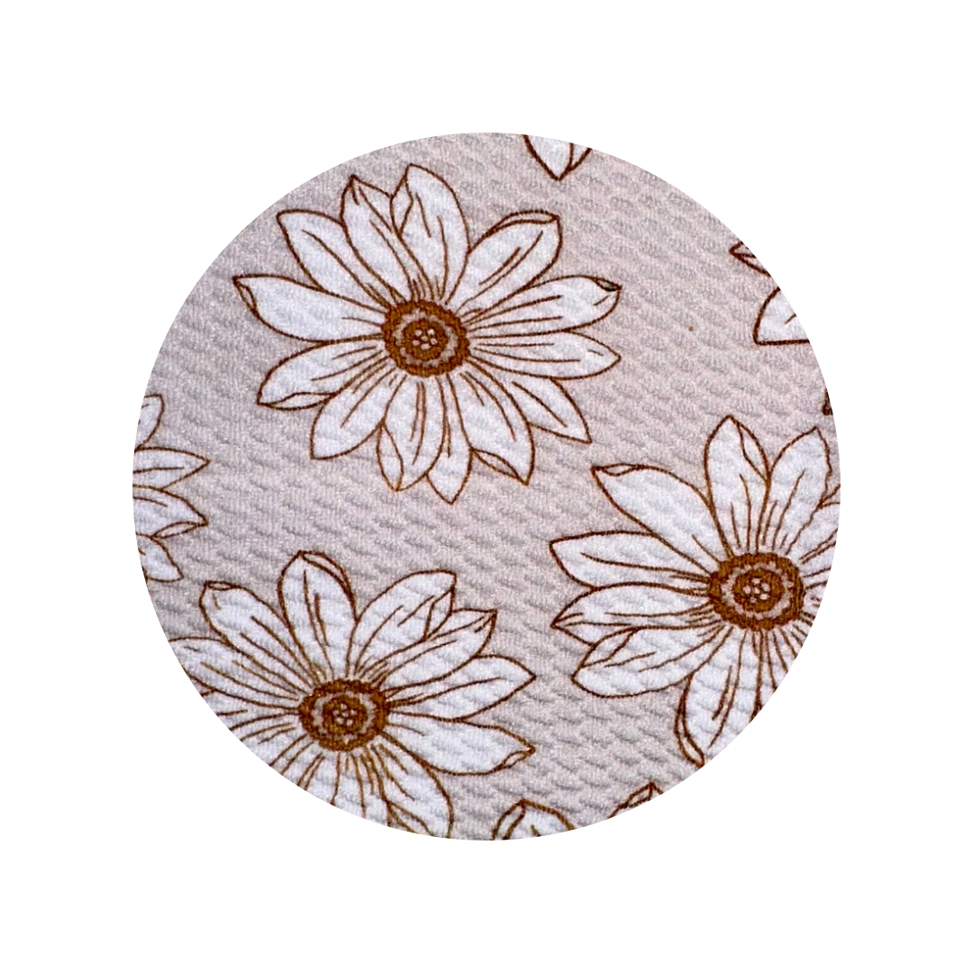 Boho Daisies Messy Nylon Headband