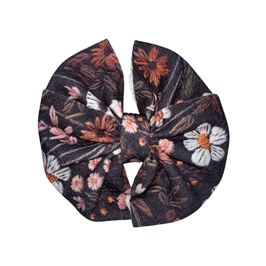 Fall Meadow Messy Clip Bow