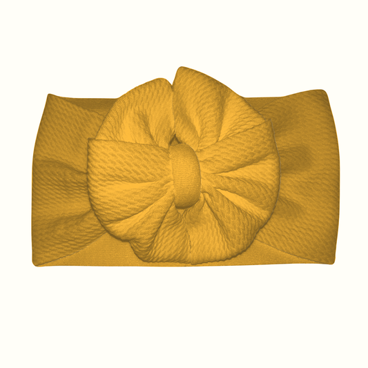 Yellow Mustard Messy Headwrap