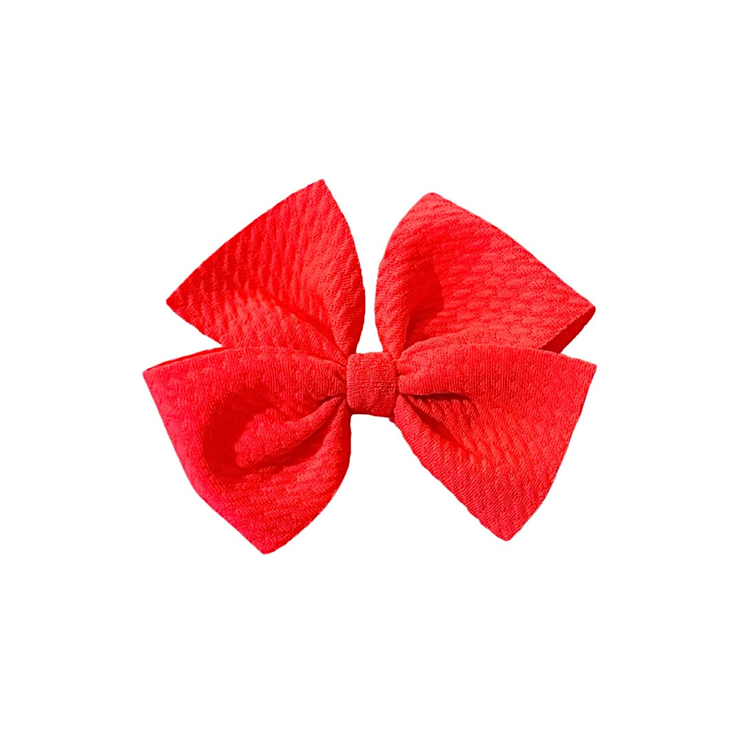 Watermelon Pinwheel Clip Bow