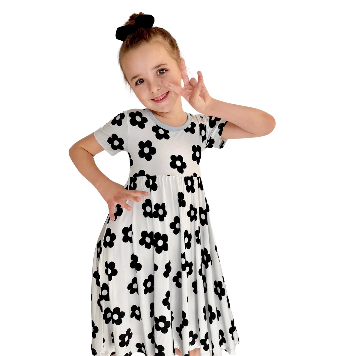 Delightful Daisy Bamboo Twirl Dress