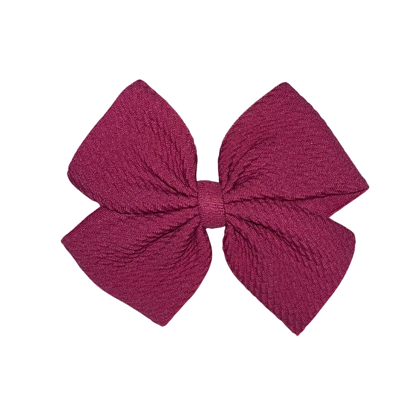 Royal Plum Pinwheel Clip Bow