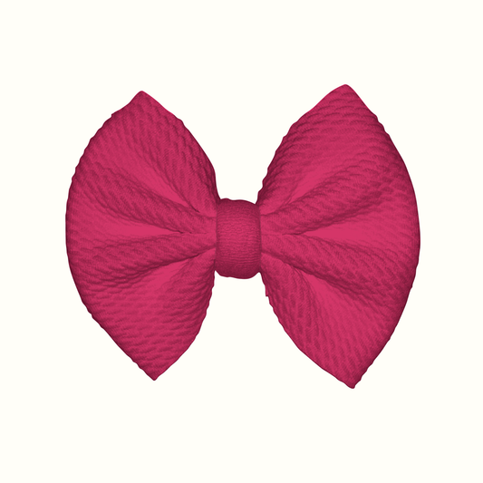 Pink Ruby Clip Bow