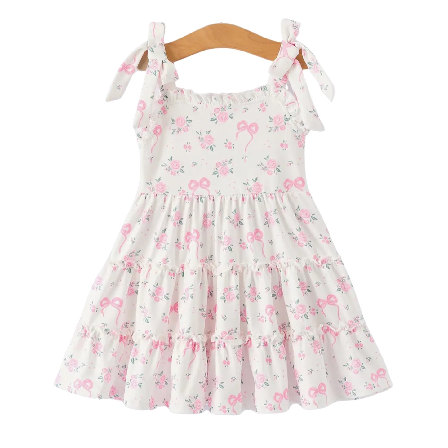 Pink Floral Twirl Dress