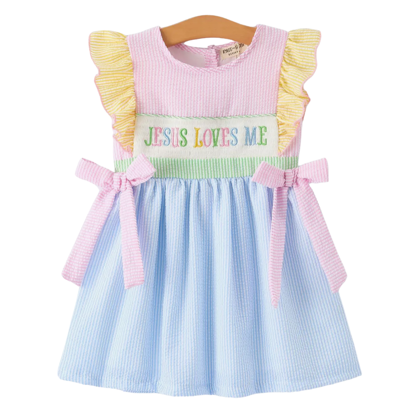 Jesus Loves Me Smocked Dress