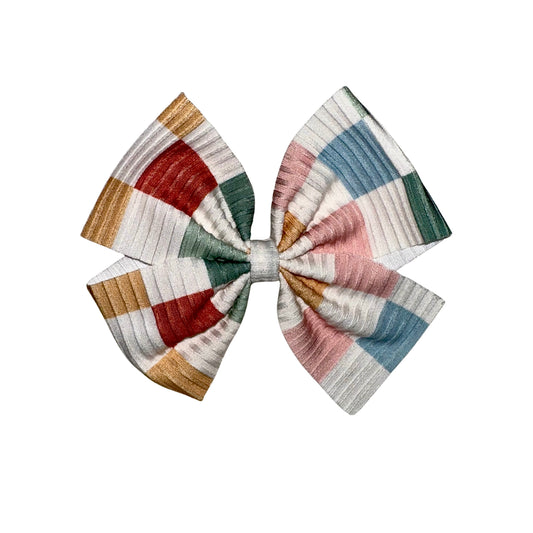 Retro Babe Pinwheel Clip Bow