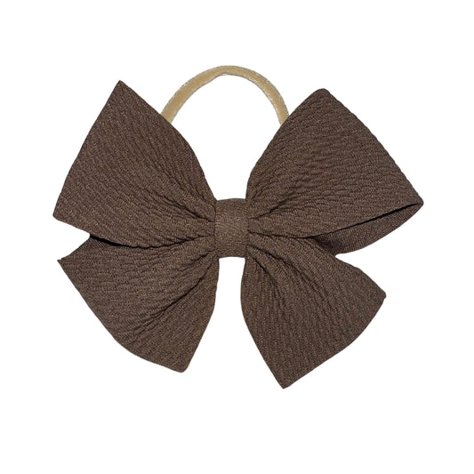 Brown Sugar Pinwheel Nylon Headband