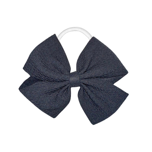 Charcoal Grey Pinwheel Nylon Headband
