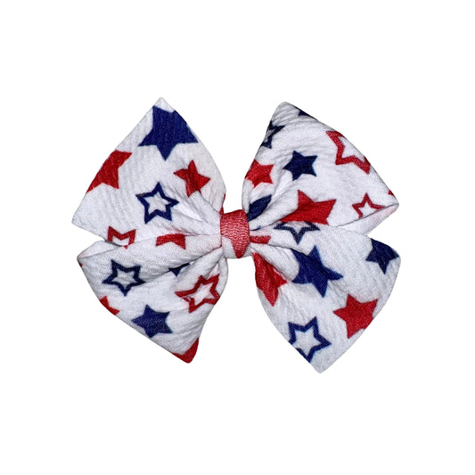 Honor The Fallen Pinwheel Clip Bow