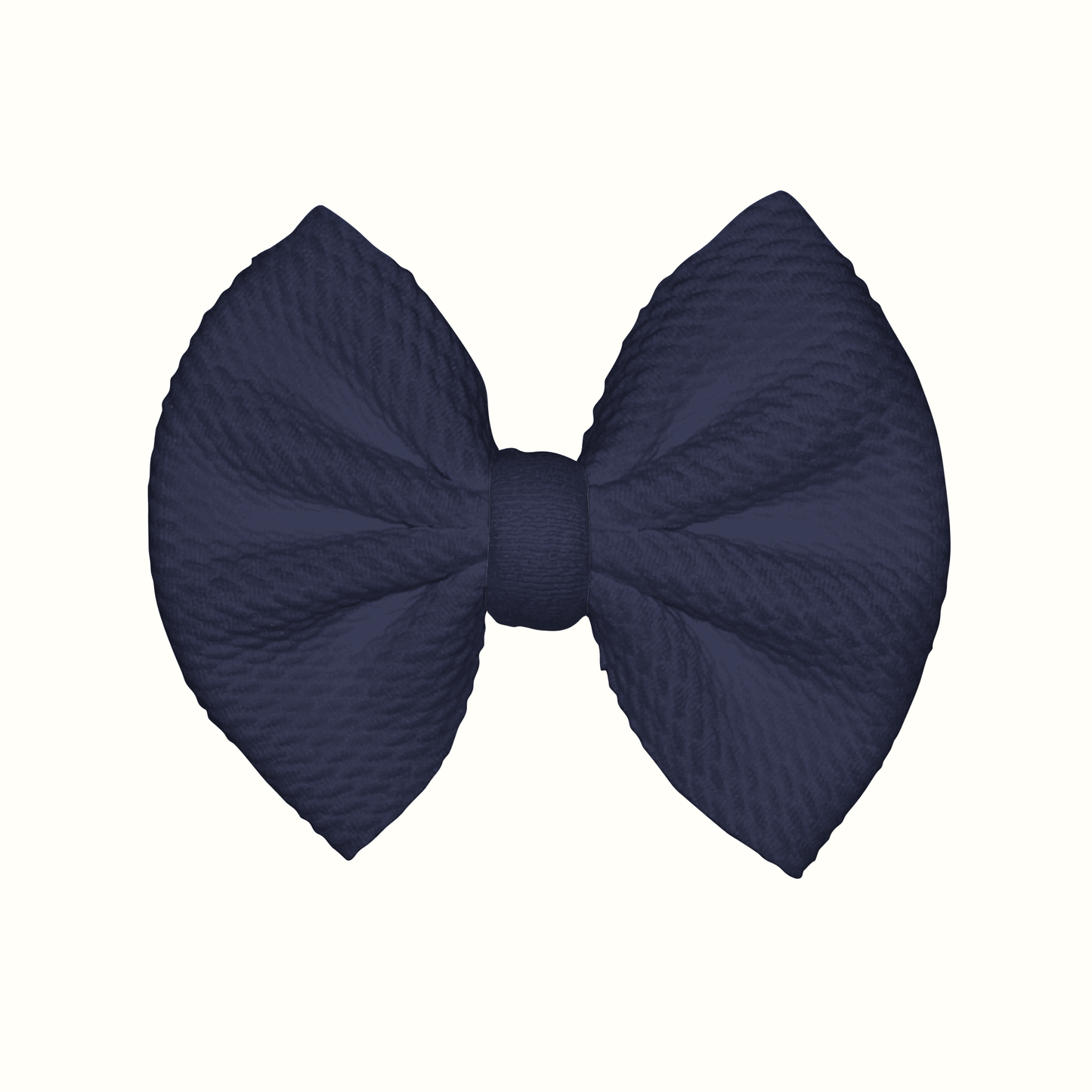 Navy Clip Bow