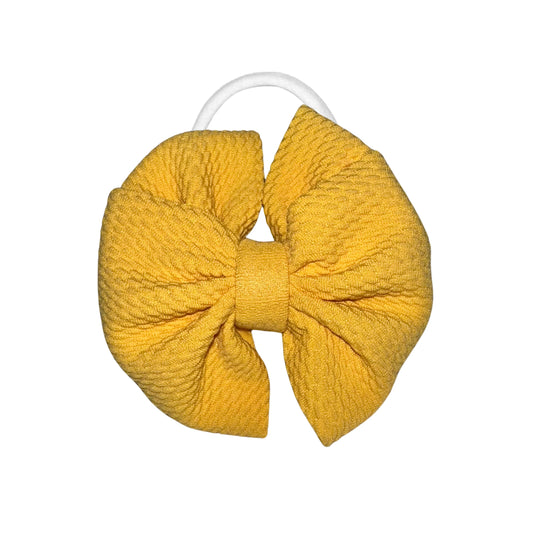 Yellow Mustard Messy Nylon Headband