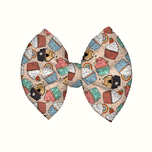 Cute As A Cupcake Clip Bow
