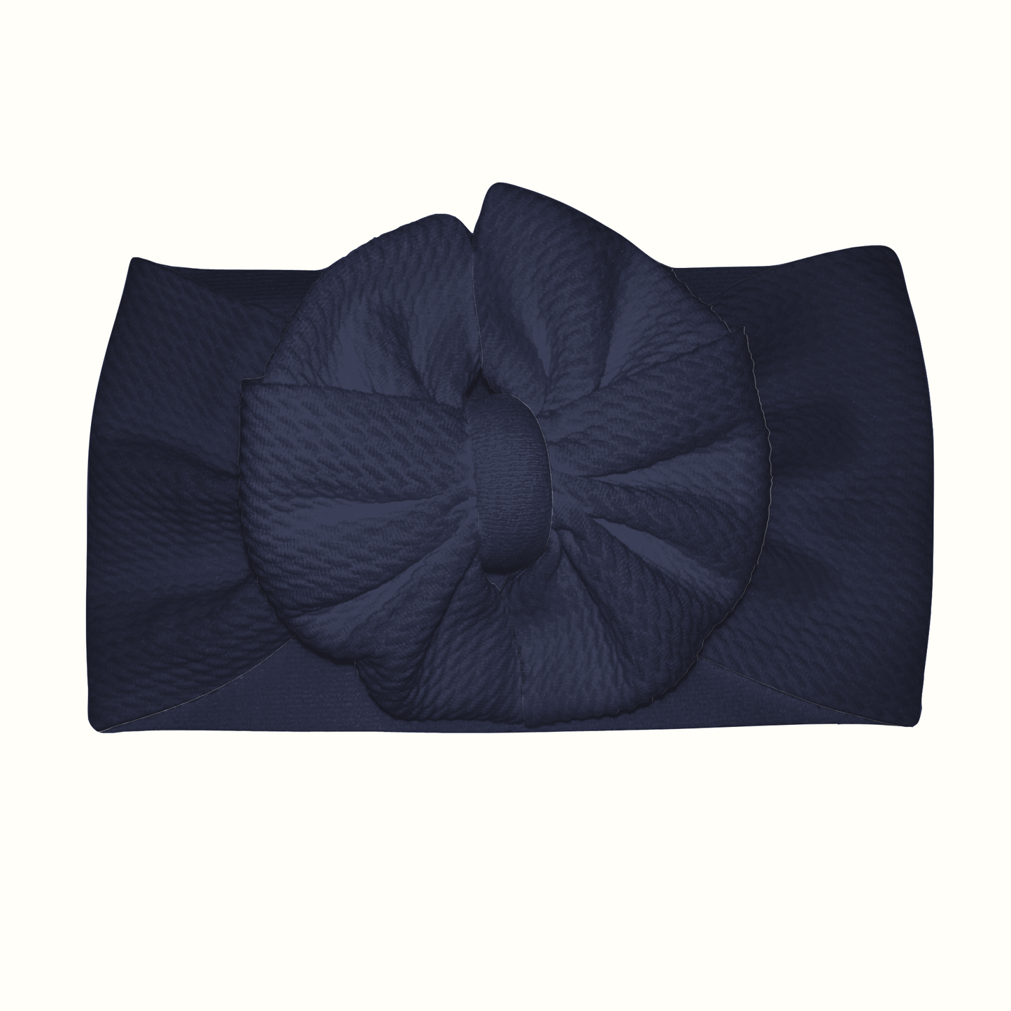 Navy Messy Headwrap