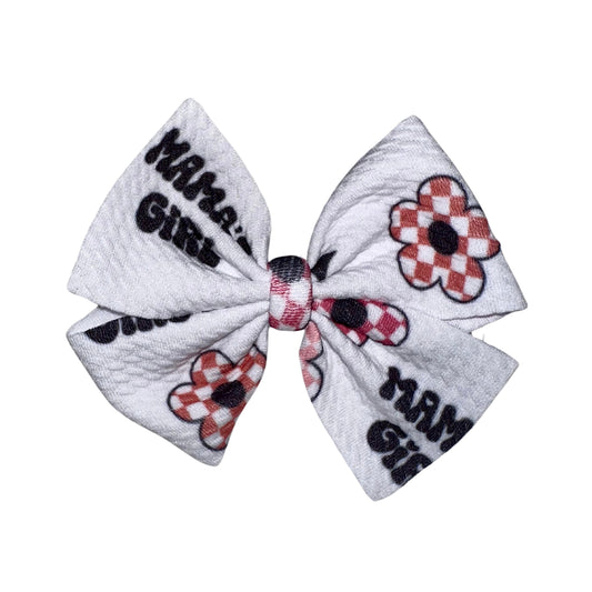 Mama’s Girl Pinwheel Clip Bow