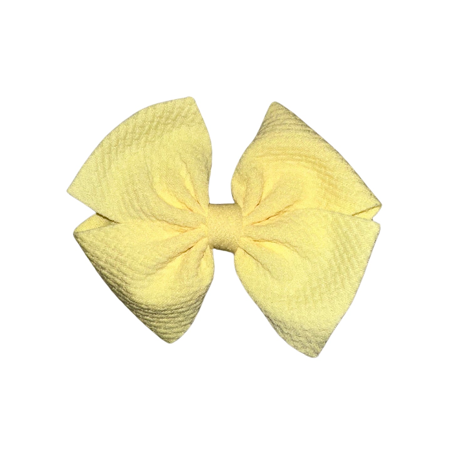 Banana Pinwheel Clip Bow