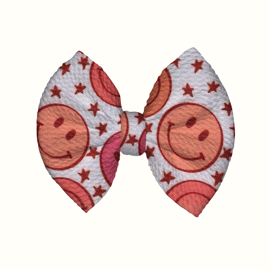 Remember To Smile Clip Bow