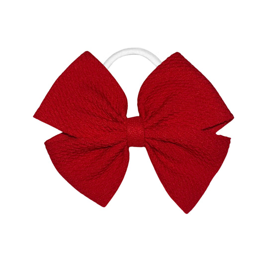 Rosey Red Pinwheel Nylon Headband