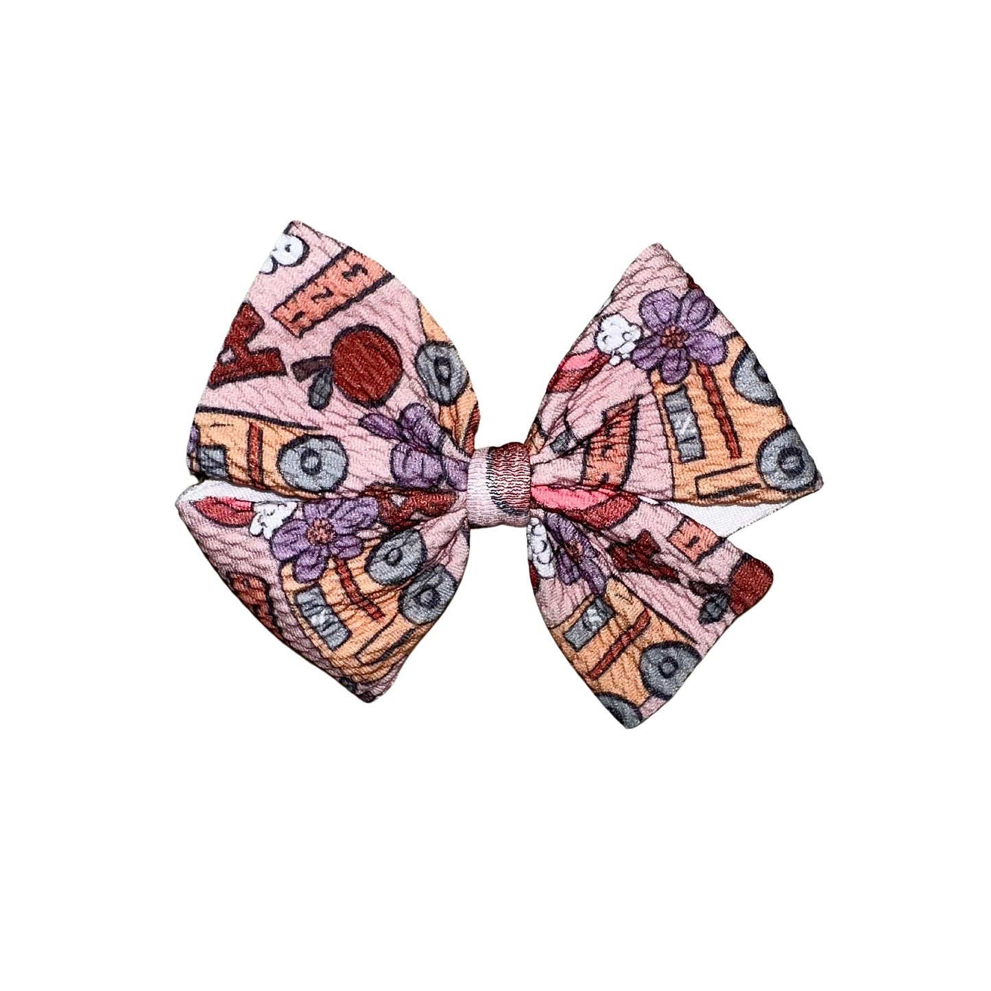 Magic School Bus Pinwheel Clip Bow