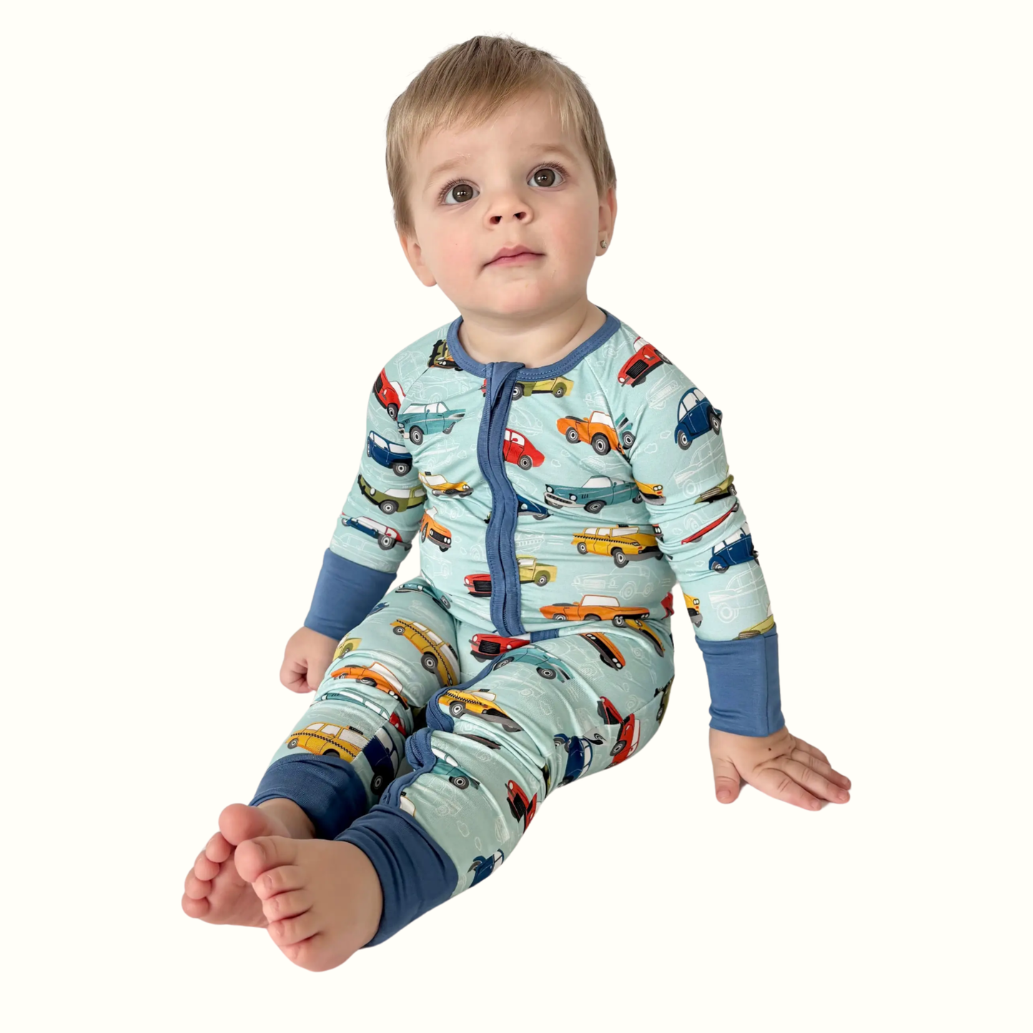 Vintage Cars Bamboo Convertible Romper