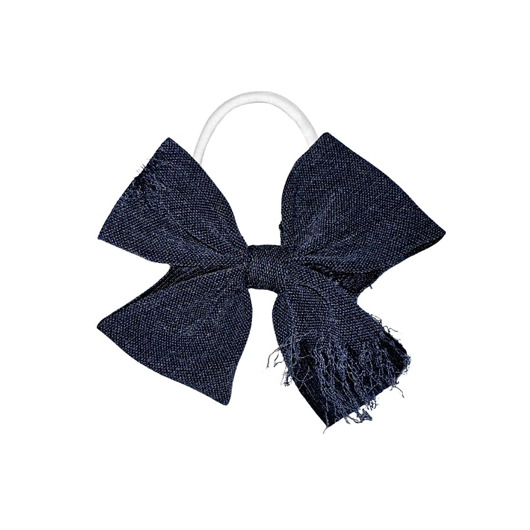 Distressed Charcoal Pinwheel Nylon Headband