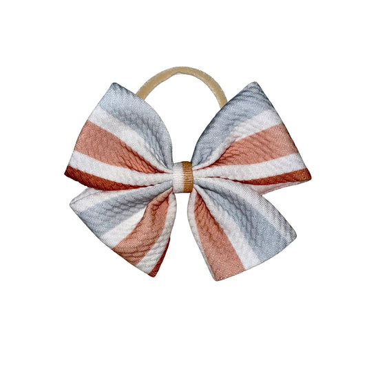 Summer Stripes Pinwheel Nylon Headband
