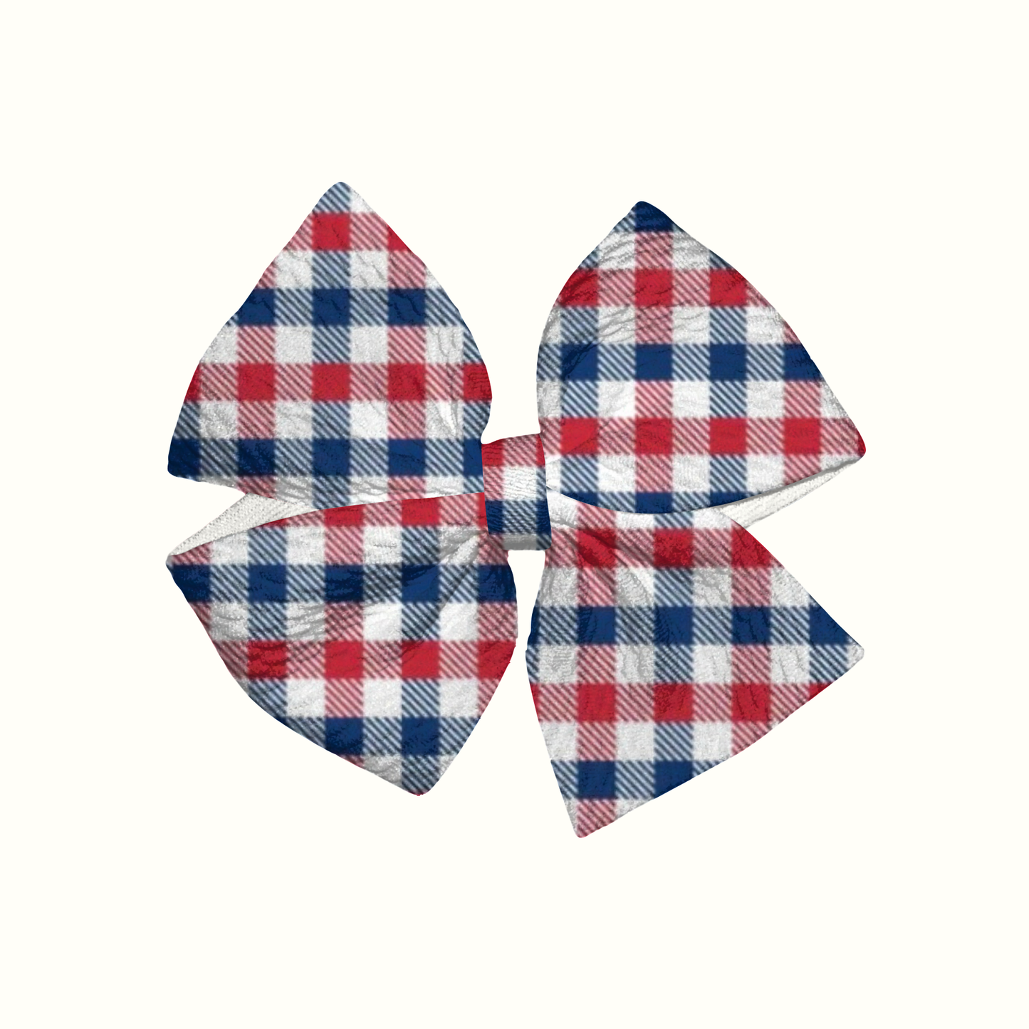 Patriotic Picnic Pinwheel Clip Bow