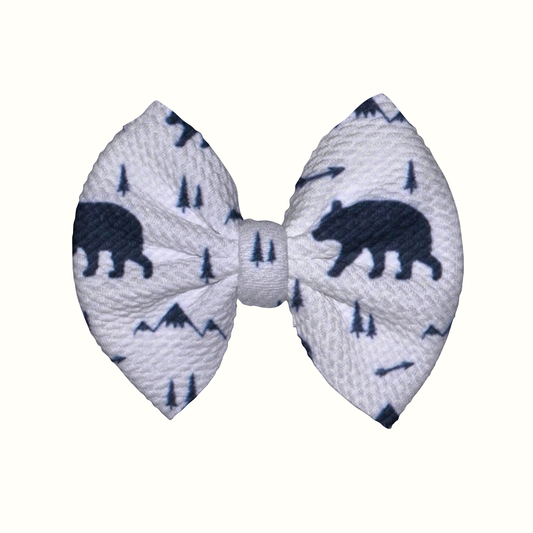 Adventure Awaits Clip Bow