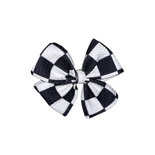 Checkmate Pinwheel Clip Bow