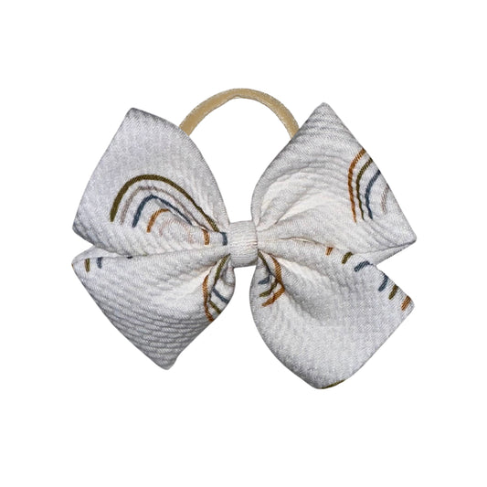 Rainbow Baby Pinwheel Nylon Headband