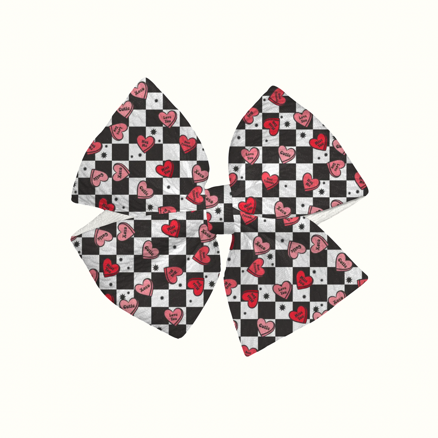 Sweetheart Pinwheel Clip Bow
