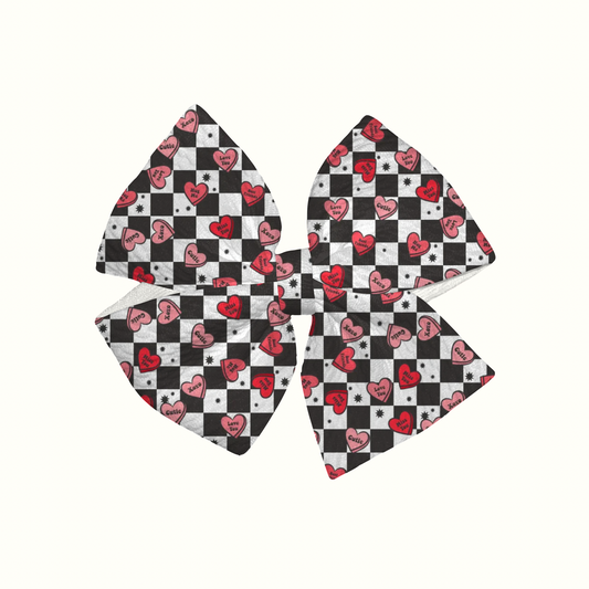 Sweetheart Pinwheel Clip Bow