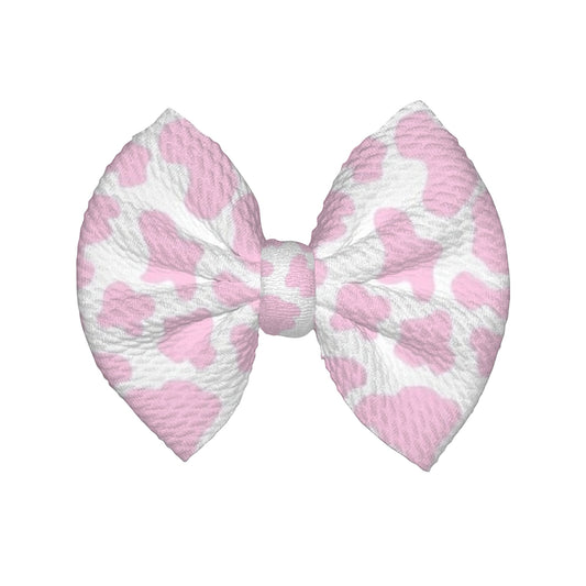 Strawberry Milk Clip Bow
