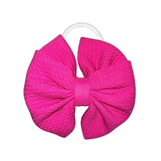 Magenta Messy Nylon Headband