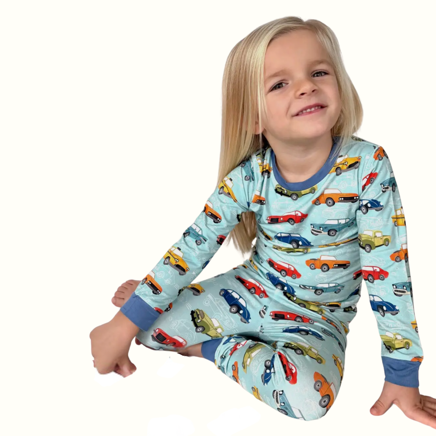 Vintage Cars Bamboo 2 Piece Set