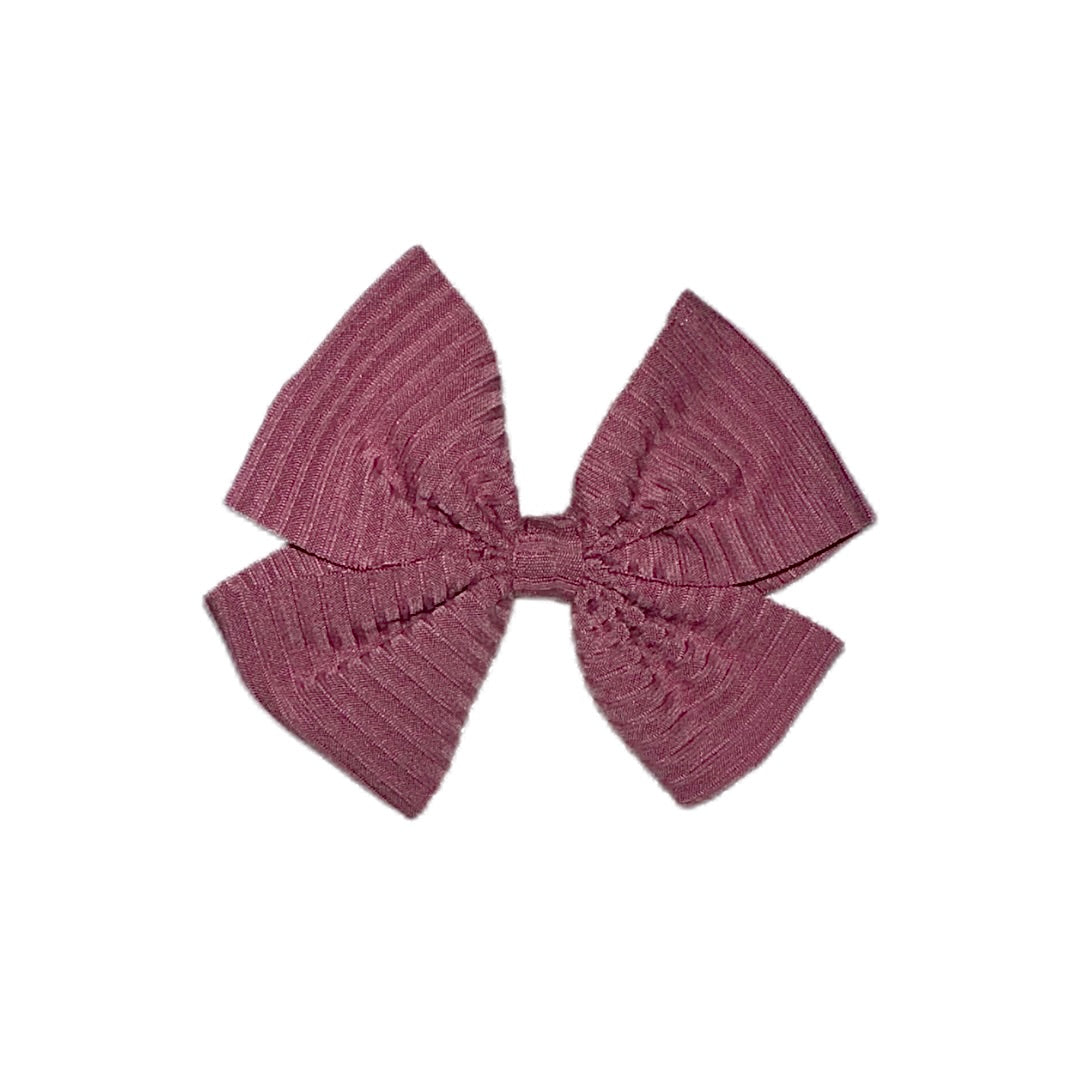 Magnificent Mauve Pinwheel Clip Bow